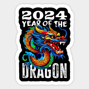 Chinese Lunar New Year Of The Dragon 2024 - Happy New Year 2024 Sticker